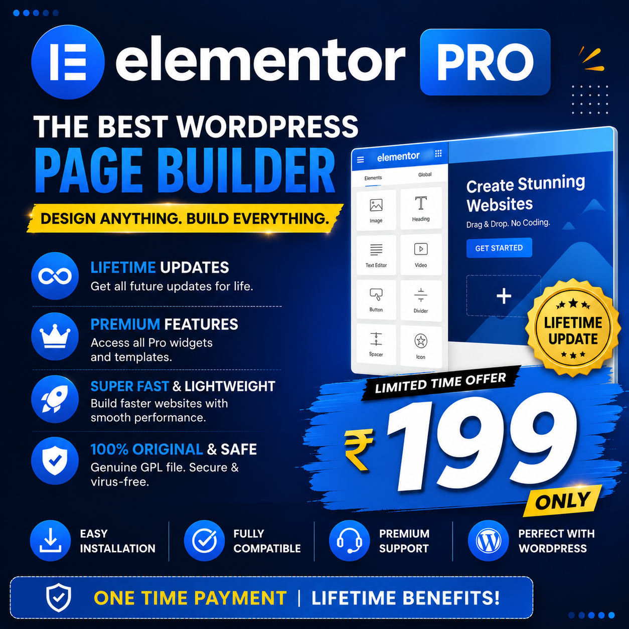 Elementor Pro Plugin (Lifetime Updates)