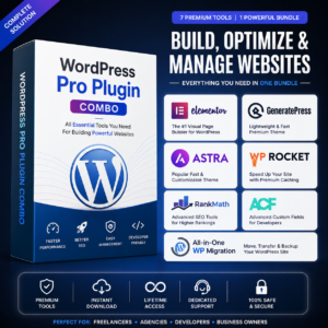 WordPress Plugin Combo – Elementor, WP Rocket, Rank Math & More