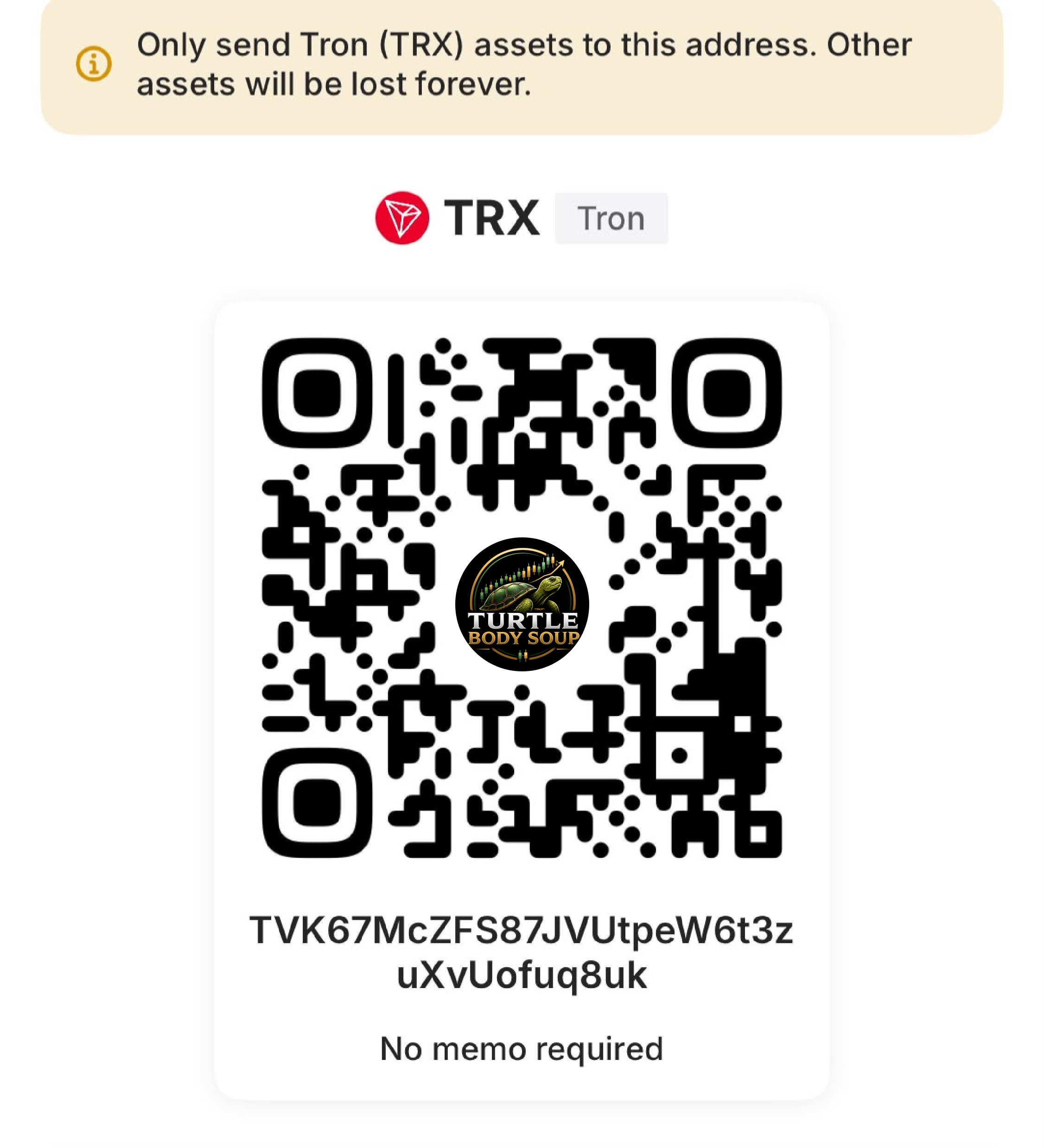 TRON TRC20 QR Code