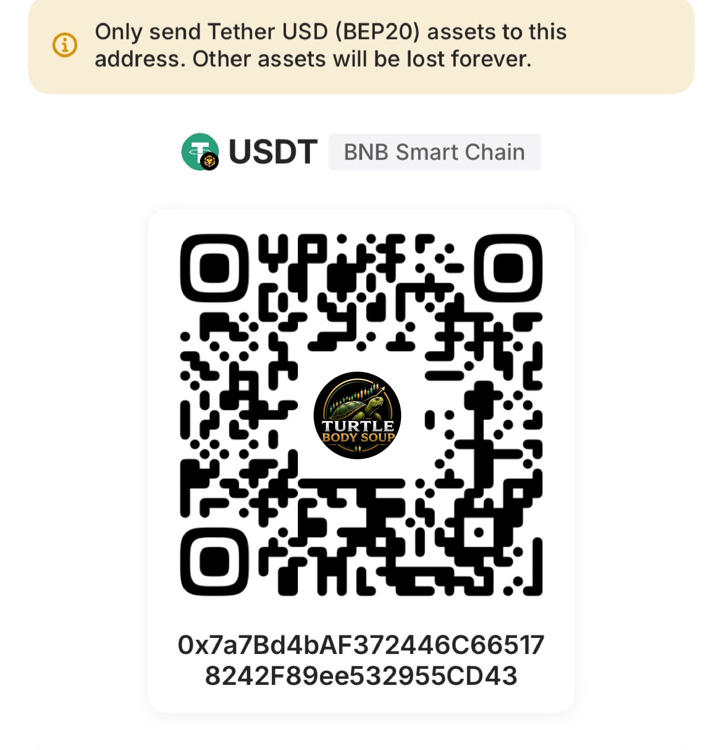USDT BEP20 QR Code